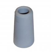 Dørstop i gråt gummi