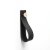 Håndklædeknage læder/metall 150 sort-messing