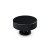 sassari møbelknop i sort diameter 50 mm
