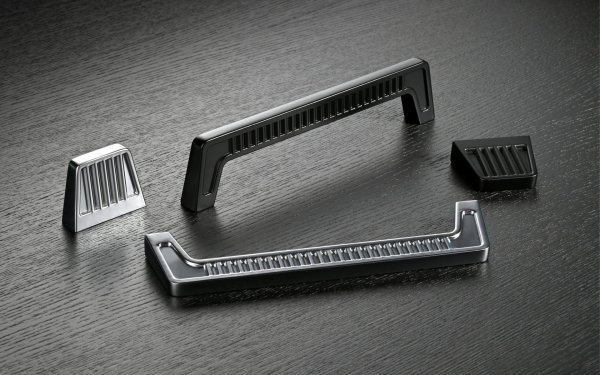 Ferrara - Riflet håndtag og knop