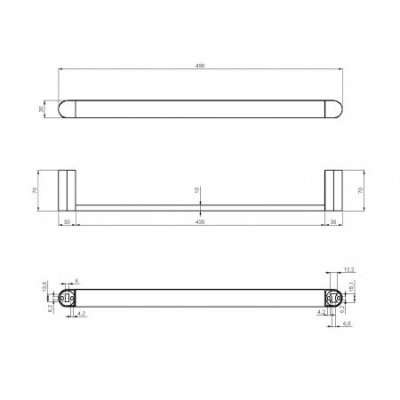 Cannes
Håndklædeholder - Krom