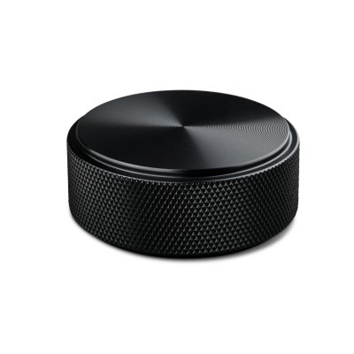 Rimini knop sort med let foret overflade