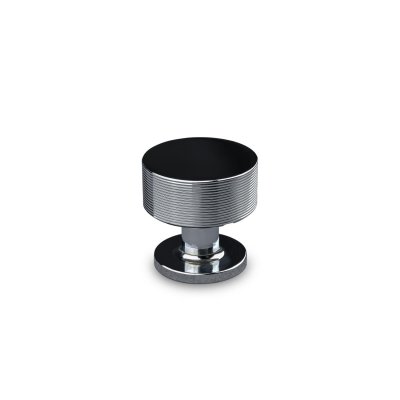 Sassari knop med fod i krom