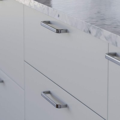 Positano Køkkengreb – Krom