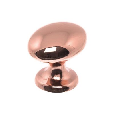 Oval knop kobber/rosé