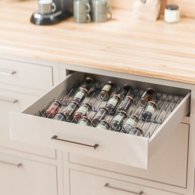 Krydderiindsats til køkkenskuffe