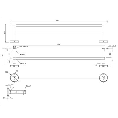 Håndklædeholderen Dijon - Mat Sort