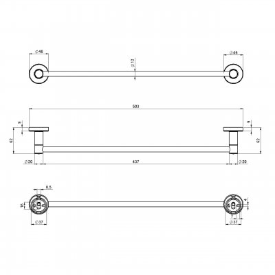Håndklædeholder Toulon–