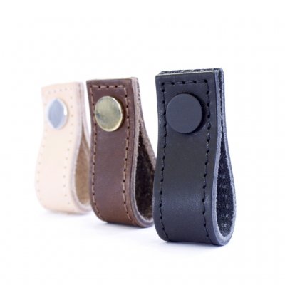 Avio læderloop / læderknop med syning