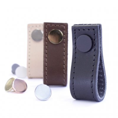 Avio læderloop / læderknop med syning