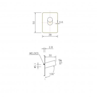 Håndklædekrog Nantes - Krom