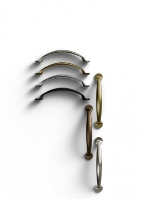 Køkkengreb antik tin cc 96 mm