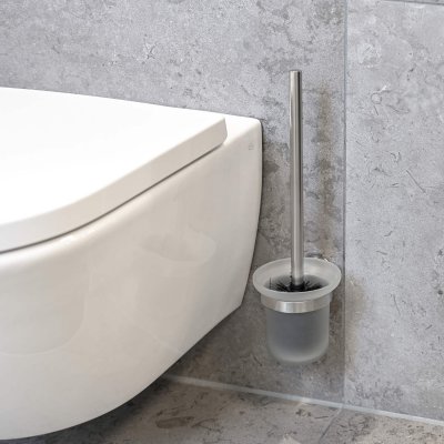 Væghængt toiletbørste
