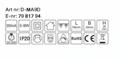 Driver Key West 5-9W Dæmpbar