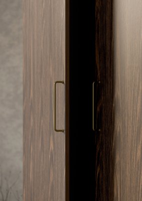 Håndtag i mat messing