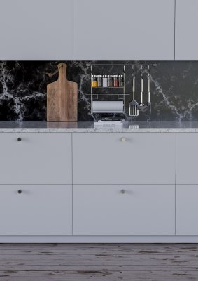 Rimini knop med let foret overflade