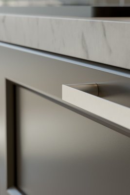 Sala håndtag i moderne aluminiumfinish