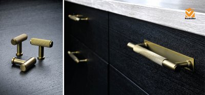 Salo køkkengreb i aluminium look